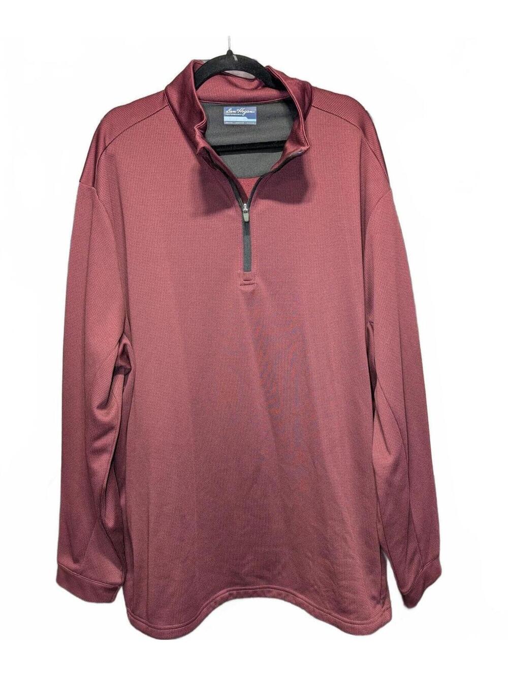 Ben Hogan Performance Men's 3XL Maroon Quarter Zip Pullover